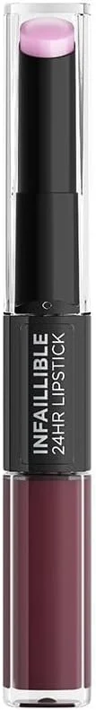 L'Oréal Paris Infaillible 2-Step 215 Wine o Clock, rouge à lèvres pour 24 heures avec — Maquillage