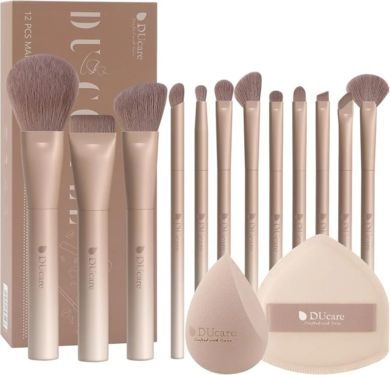 DUcare Pinceaux Maquillages 12PCS Set de pinceau Maquillage Professionnel