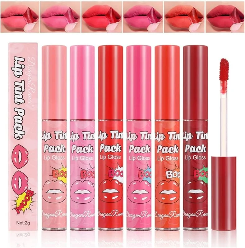 6 rouges à lèvres peel-off, un coffret de gloss peel-off mats, un coffret de rouges à — Maquillage