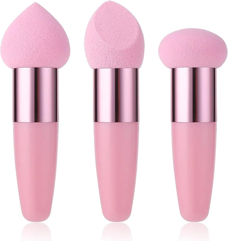 Sibba Lot de 3 éPonges de Maquillage pour Fond de Teint Mélangeur de Beauté Humide et Sec