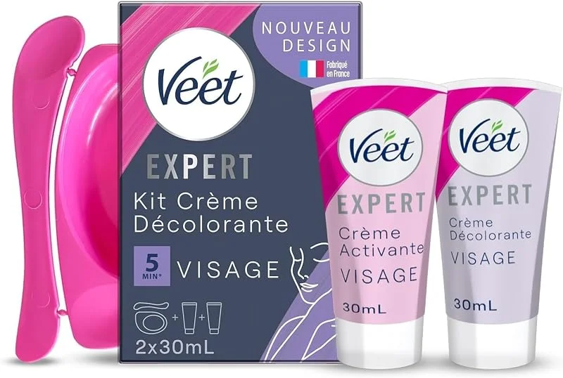Veet Crème décolorante spécial visage - Les 2 tubes de 30ml — Soin de la peau