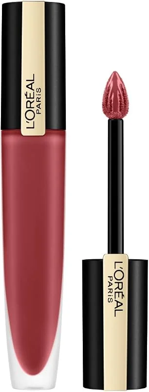 LOréal Paris Rouge Signature 129 I Lead Pintalabios Mate Permanente Nude — Maquillage