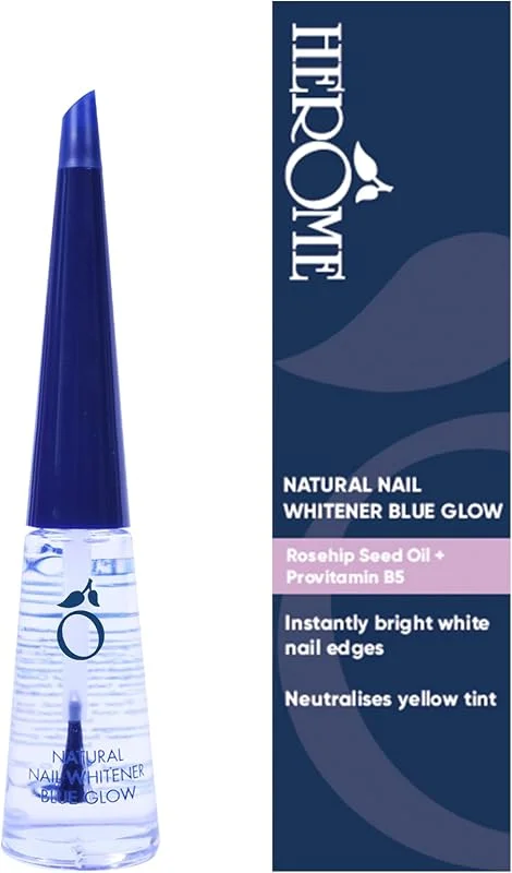 Herome Vernis Blanchissant Ongles Blue Glow, Natural Nail Whitener - 10 ml — Maquillage