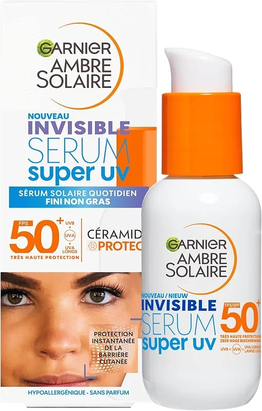 Garnier Ambre Solaire Visage Sérum Invisible SPF50+ Céramide 30ml — Soin de la peau