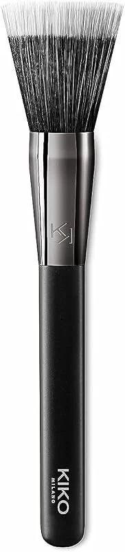 KIKO Milano Face 04 Stippling Foundation Brush, Pinceau Rond Pour Fonds De Teint — Maquillage