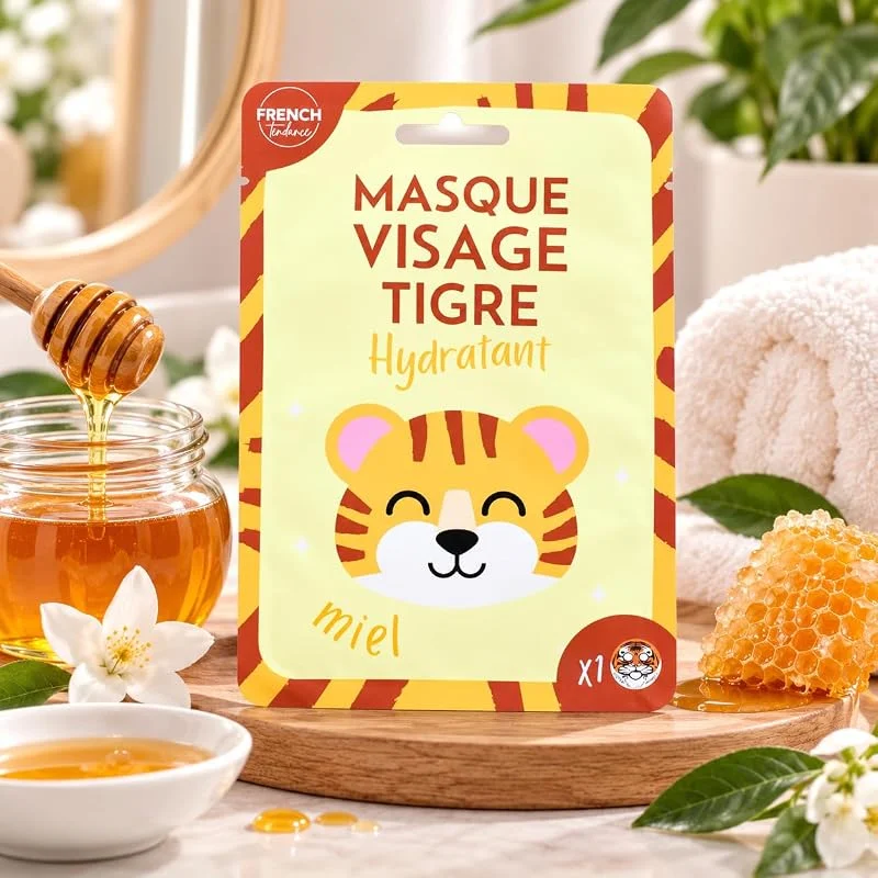 Feel Natural - Masque Hydratant Intense et Rapide - Visage Tigre - En Tissu - Soin — Soin de la peau