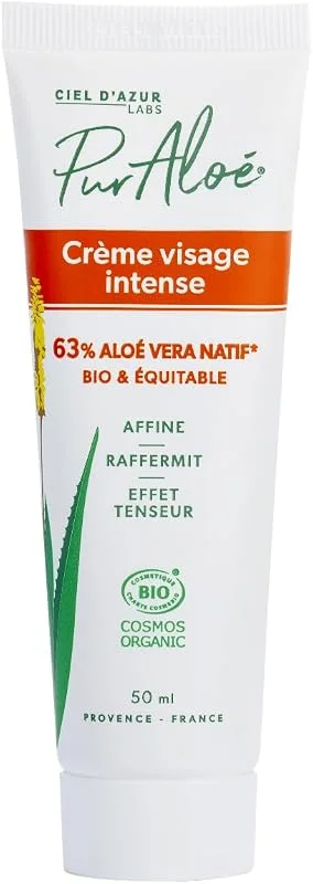 Pur Aloé Crème Visage Intense, Noir, 50 ml — Soin de la peau