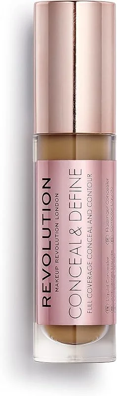 Makeup Revolution Makeup Revolution, Conceal & Define, Fond de Teint, F12.5, 23ml — Maquillage