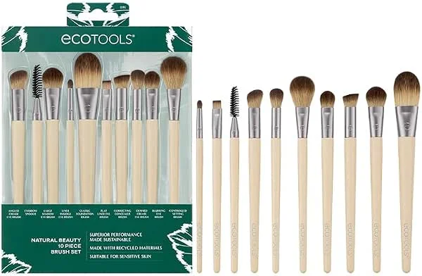 EcoTools Natural Beauty 10 Piece Brush Set — Maquillage