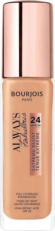 BOURJOIS - Fond De Teint Always Fabulous 24h 200 Vanille rosé - Fini Semi-Mat - À — Maquillage