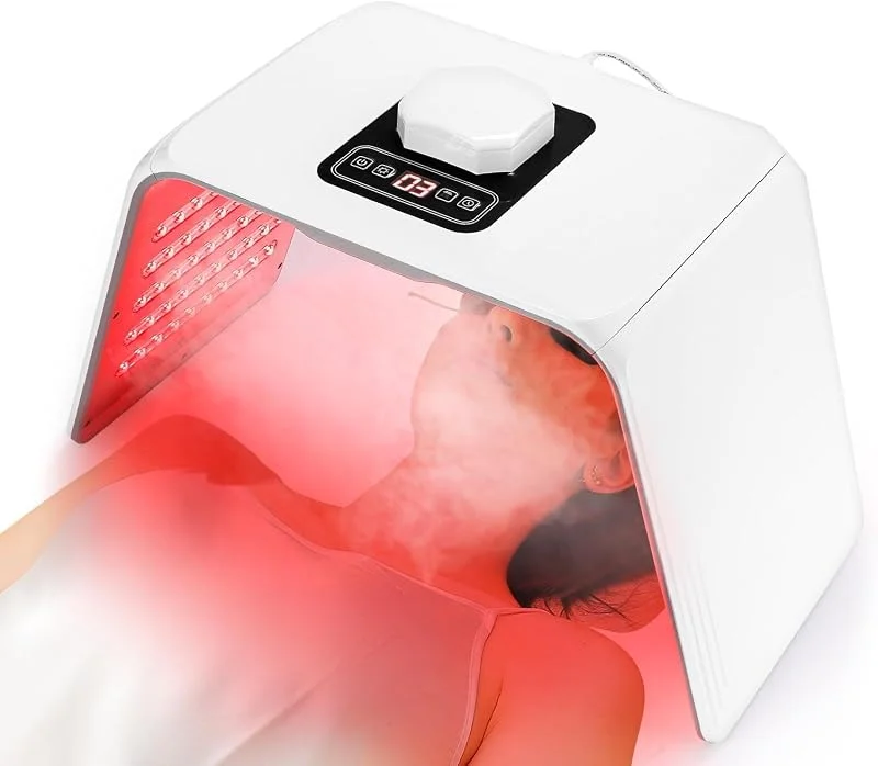 Masque de beauté LED 7 couleurs, masque facial LED, lampe de thérapie par lumière — Soin de la peau