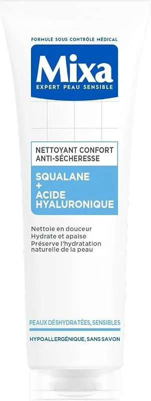 Mixa Nettoyant Confort Anti-Sécheresse Squalane Acide Hyaluronique 150ml — Soin de la peau
