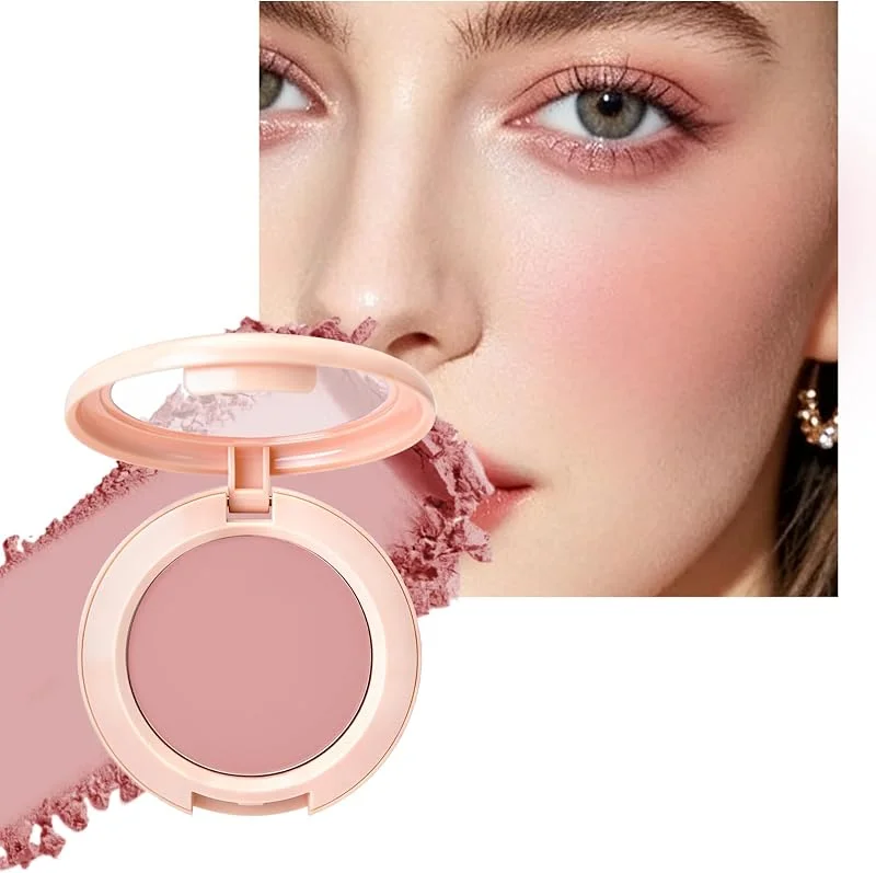 Blush Poudre, Rose Naturel Finition Mate Naturelle, Longue Durée Waterproof — Maquillage