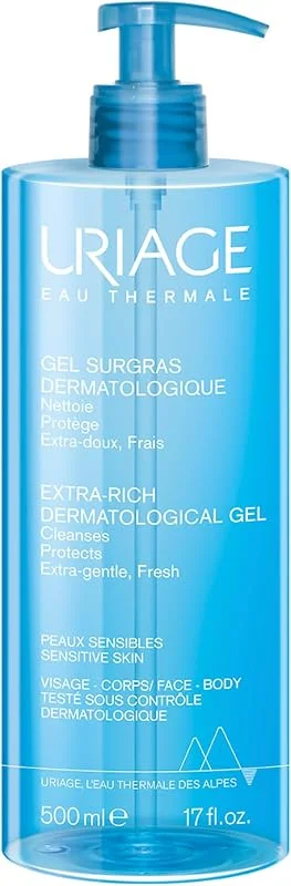 Uriage Gel Surgras Nettoyant Extra-Riche - Peaux Sensibles - Préserve le Film — Soin de la peau