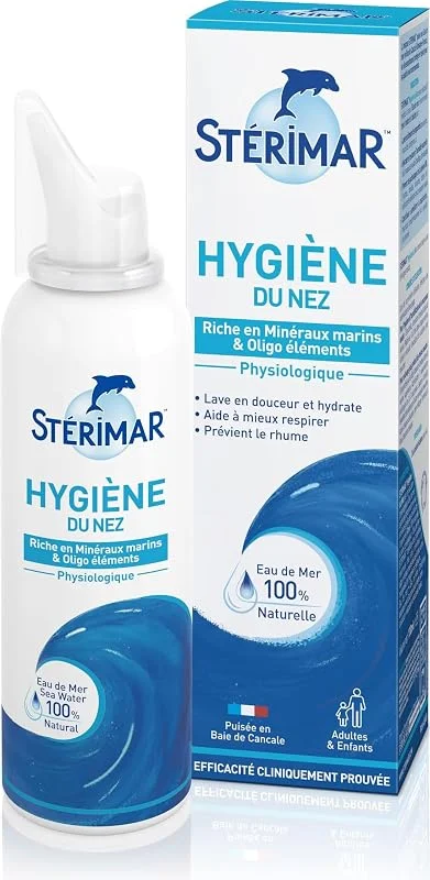 STÉRIMAR Hygiène du Nez - Spray Nasal Quotidien à base d'Eau de Mer - 100ml — Soin de la peau