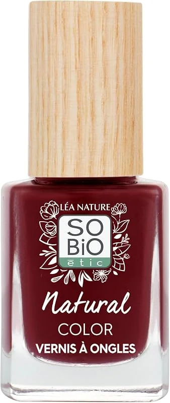 LÉA NATURE SO BiO étic, Vernis ongles naturel - Natural Color, Séduisant rouge, Double — Maquillage