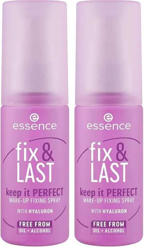 Essence Cosmetics essence fix et LAST keep it PERFECT MAKE-UP FIXING SPRAY fixateur — Maquillage