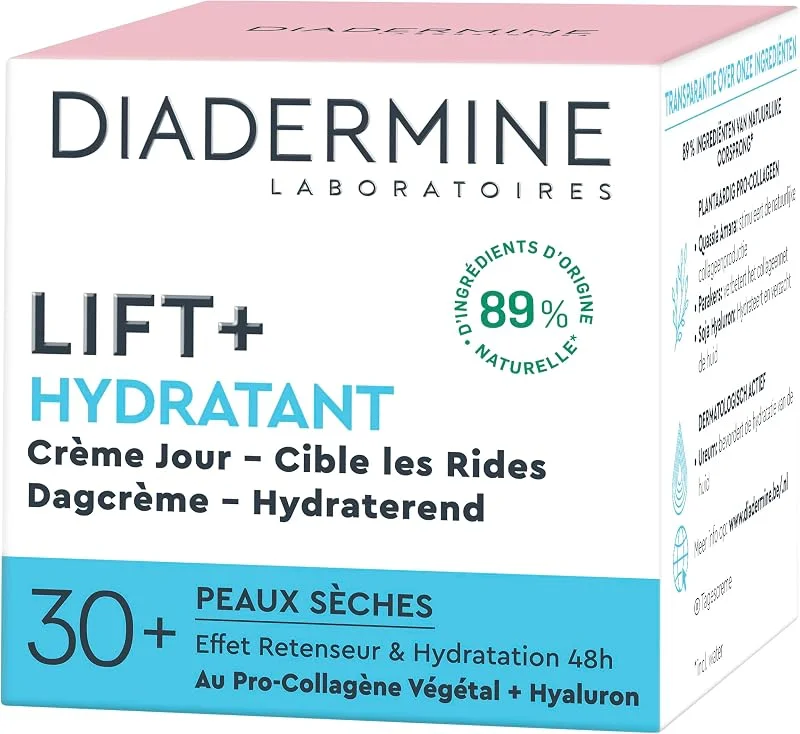 Diadermine Lift+ Hydratant Crème de Jour Anti-Rides Ultra Fermeté, Le Pot de 50ml — Soin de la peau