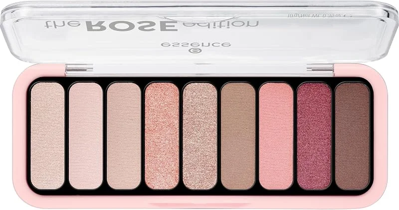 essence the ROSE edition palette fards à paupières, longue durée, naturel, chatoyant — Maquillage