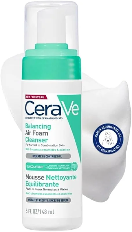CeraVe - Mousse Nettoyante Visage Equilibrante, Nettoyant Visage Hydratant — Soin de la peau