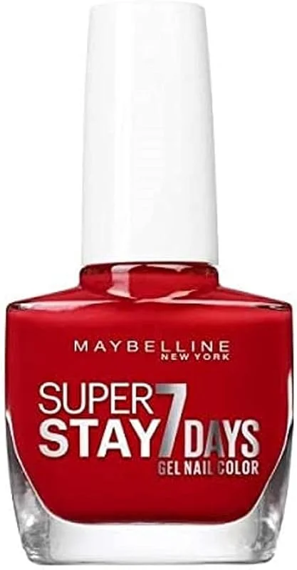 Maybelline New York Vernis Ongles Super Stay 7 Days Rouge Passion 08 — Maquillage