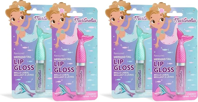 MARTINELIA – Gloss Sirène Pour Enfant – Brillant à Lèvres Fille Sirène – Soin Des — Maquillage