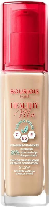Bourjois - Fond de teint Healthy Mix Clean - 51, 2 W Vanille doré — Maquillage