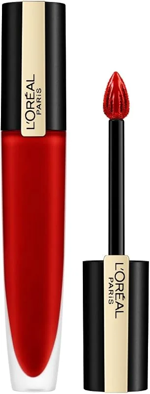 LOréal Paris Rouge Signature 203 I Magnetize Pintalabios Metálico Permanente Rojo — Maquillage