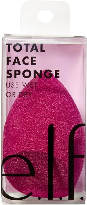 e.l.f, Éponge pour le visage, multi-faces, sans latex, côtés inclinés et arrondis — Maquillage