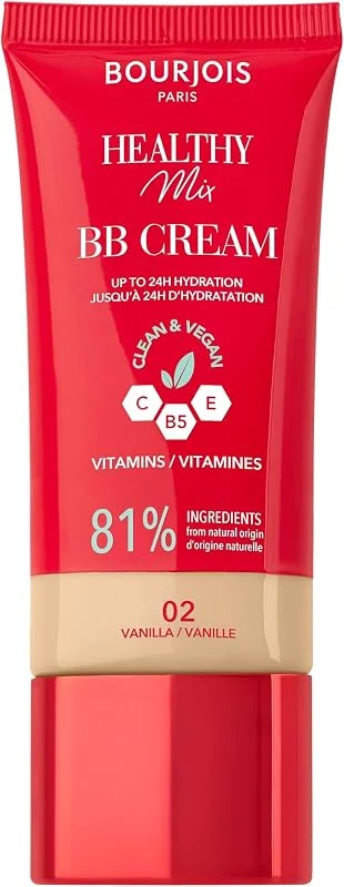 Bourjois Healthy Mix, 02 Vanille, BB Crème, Fond de teint en crème, Couvrance et — Maquillage