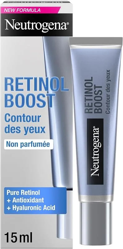 Neutrogena Crème Contour des Yeux Retinol Boost Non Parfumée, 15 ml — Soin de la peau