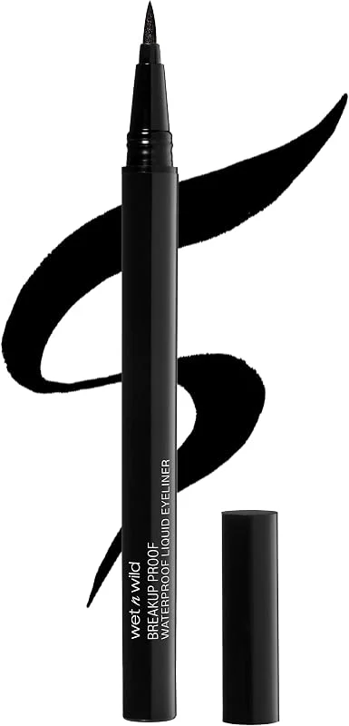 Wet n Wild Mega Last Breakup Proof Liquid Eyeliner, Stylo Eyeliner Noir, Waterproof — Maquillage