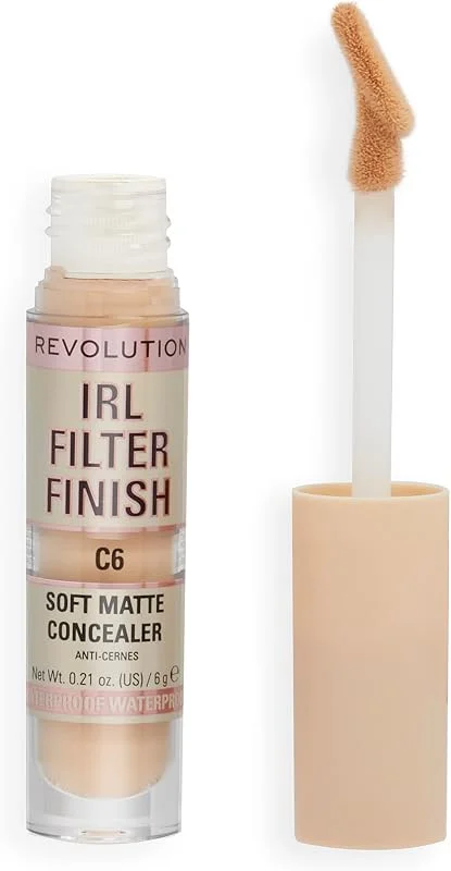 Makeup Revolution, Correcteur de teint IRL, couvrance moyenne à complète, C6, 6g — Maquillage