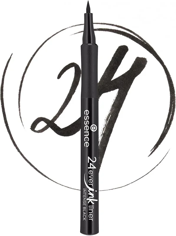 essence 24ever Ink Liner, Eyeliner Waterproof, 01 Intense Black, 1, 2 ml — Maquillage