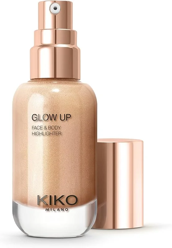 KIKO Milano Glow Up Face And Body Highlighter 01, Enlumineur Liquide Sans Transfert Au — Maquillage
