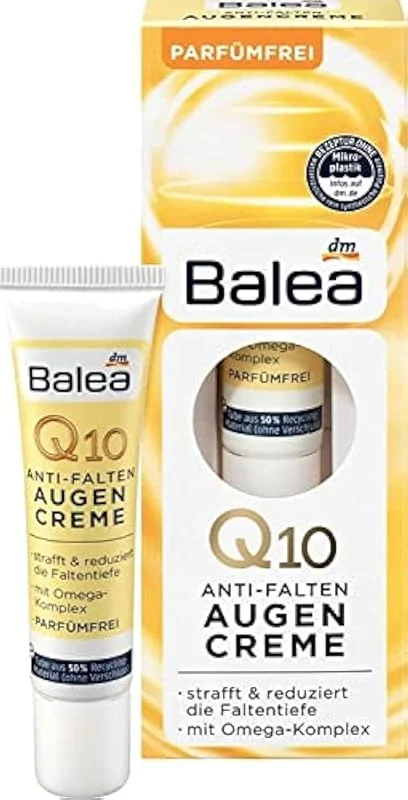 Balea Q10 Crème contour des yeux anti-rides 15 ml — Soin de la peau