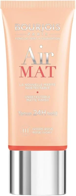 Bourjois - Air Mat 24H Fond de Teint - 01 Rose Ivory - 30 ml — Maquillage