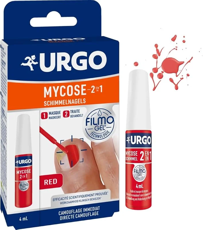 Urgo Filmogel Mycose 2 en 1 Red Ongles des pieds Vernis soin ongles 4ml — Soin de la peau