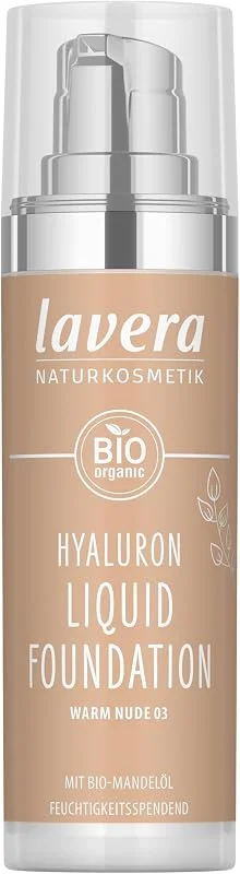 lavera Fond de teint liquide Hyaluron Warm Nude 03 30 ml — Maquillage