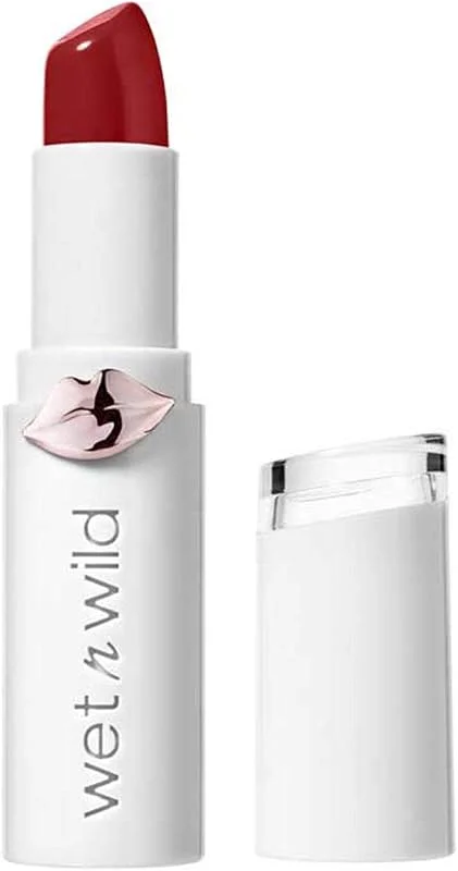 wet n wild- rouge à lèvres MEGALAST™ LIPSTICK BRILLANT Crimson Crime- crémeux fini — Maquillage