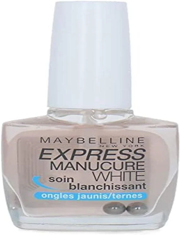Maybelline New York - Express Manucure White - Soin Blanchissant pour Ongles Jaunes — Maquillage