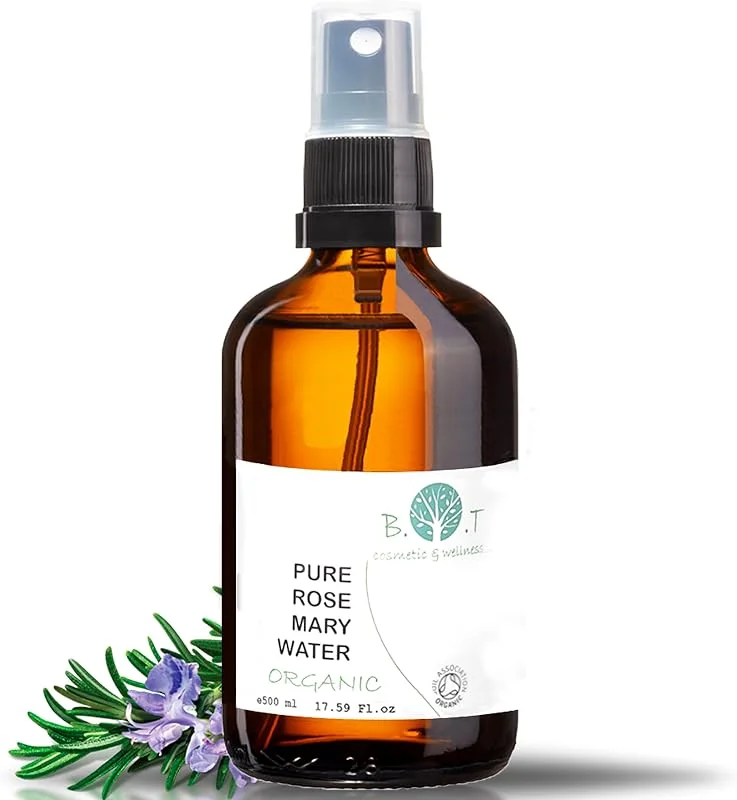 L'eau de Romarin 500 ml Stimule et Renforce la Croissance des Cheveux, Lutte — Soin de la peau