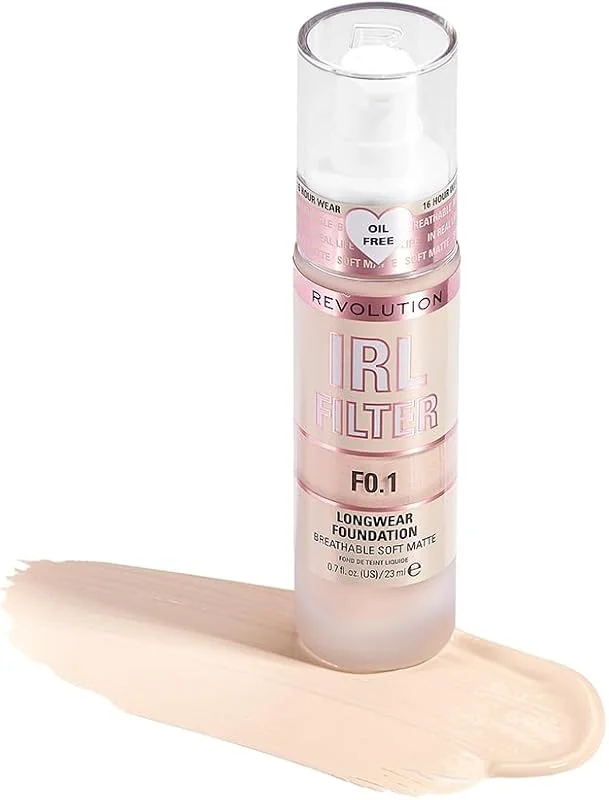Makeup Revolution, Irl Filter, Longwear, Fond de Teint, F0.1, 23ml — Maquillage