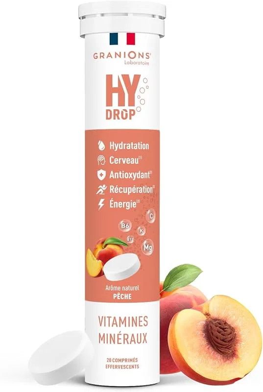 Granions - HYDROP - Electrolytes - Hydratation - 20 Pastilles - Pêche — Complements alimentaires