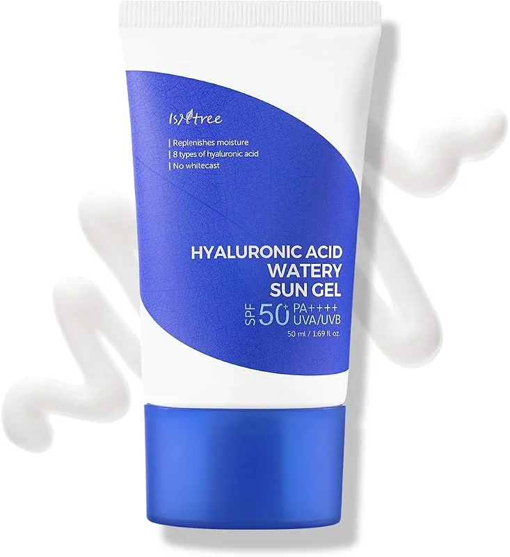 ISNTREE Sunscreen Hyaluronic Acid Watery Sun Gel 50ml - crème solaire à l'hyaluron — Soin de la peau