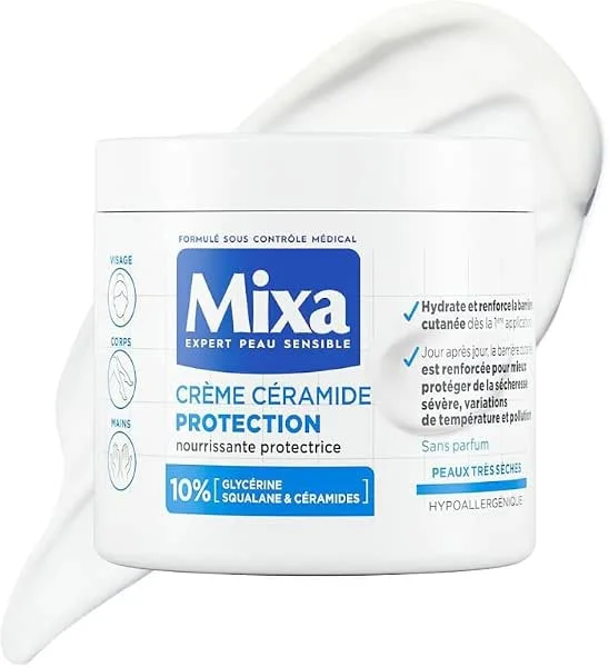 Mixa Expert Peau Sensible Crème Céramide Protection Peaux Très Sèches 400ml — Soin de la peau