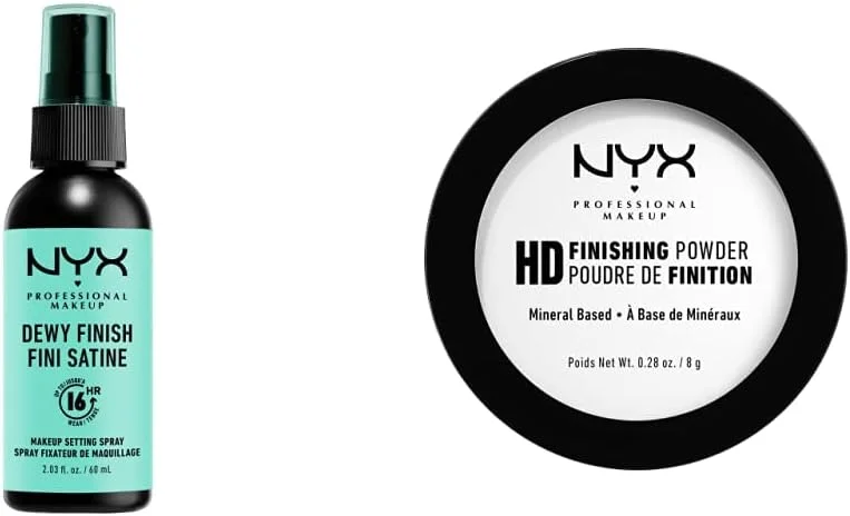 NYX Professional Makeup Spray Fixateur, Tenue Longue Durée, Fini Velouté, 60 mL & — Maquillage