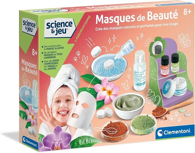Science & Jeu Masques de Beauté Argile et Soins Naturels Spa Dès 8 Ans — Soin de la peau