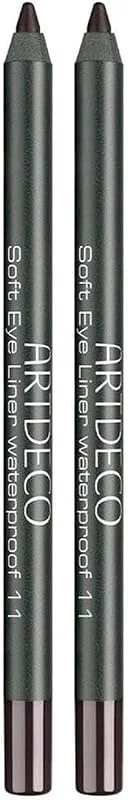 Artdeco Soft Eye Liner Waterproof, 11 Deep Forest Brown (Lot de 2) — Maquillage