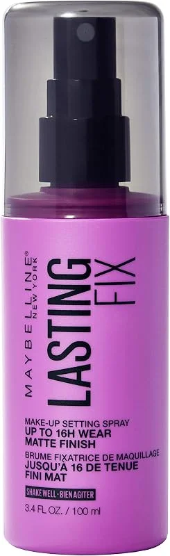 Maybelline New York Spray de fixation, Lasting Fix Maquillage Setting Spray, mat et durable